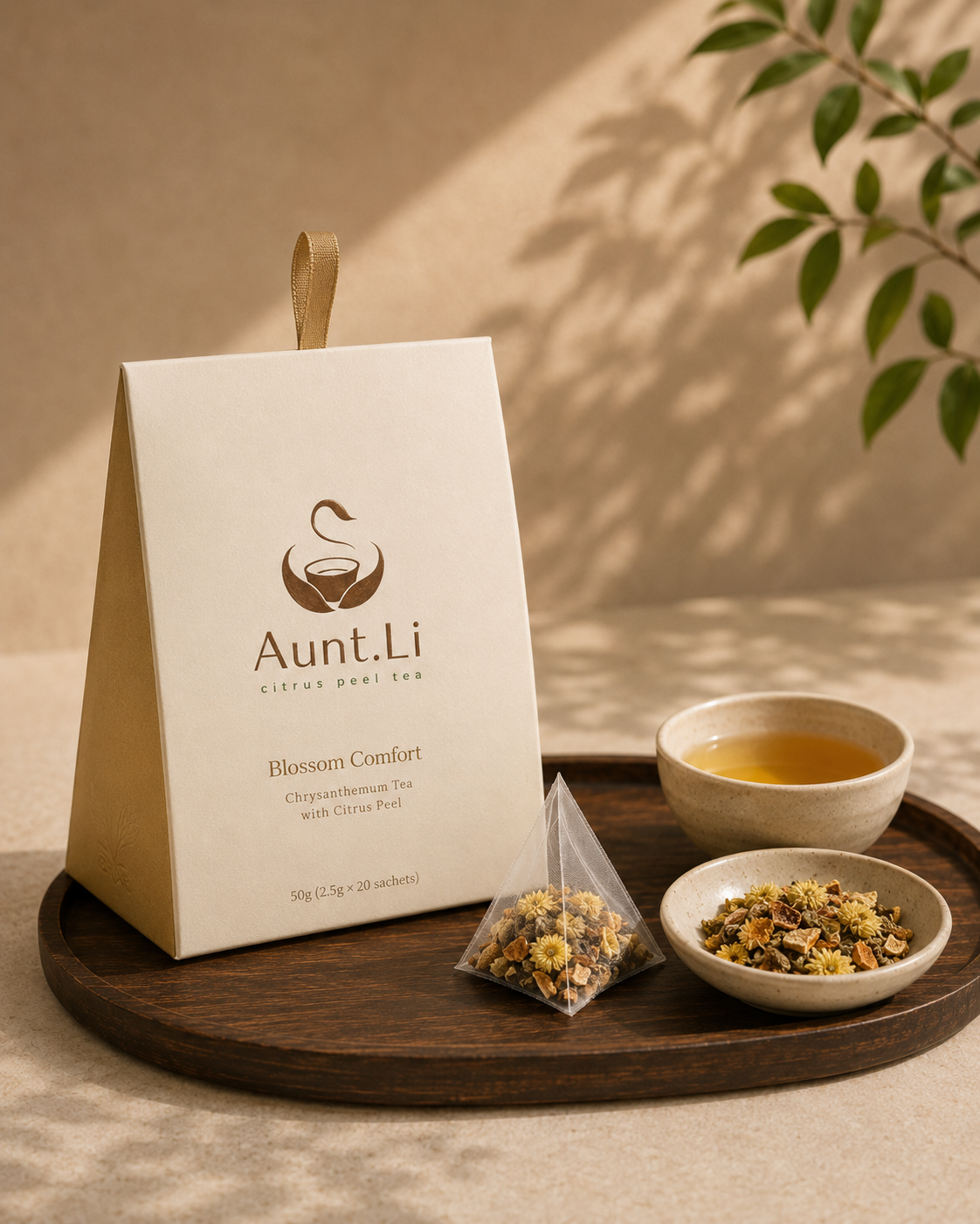 Blossom Comfort aged citrus peel chrysanthemum tea.